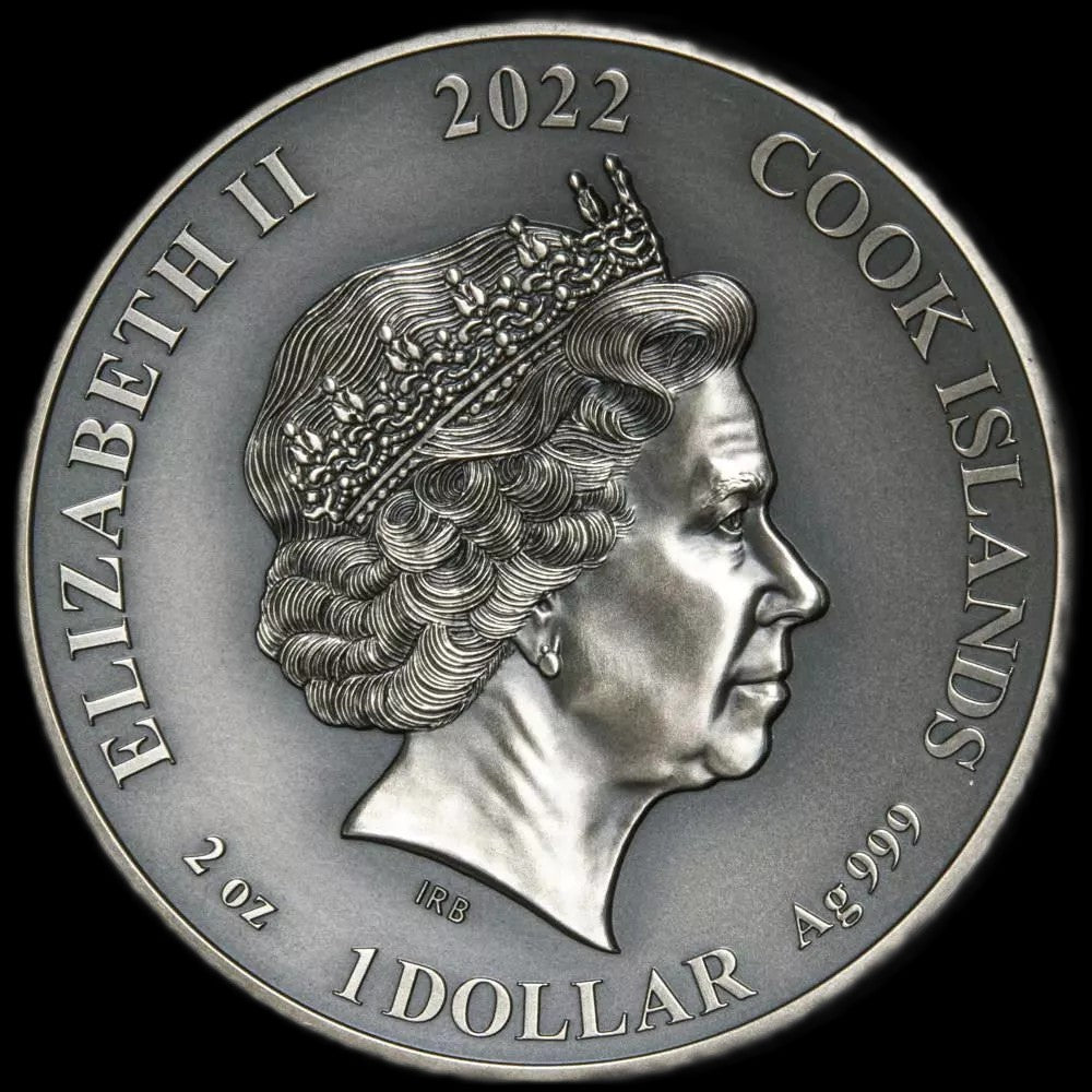 2022 Norse Gods Heimdall 2 oz .999 Silver Coin w/24K Gold Relief