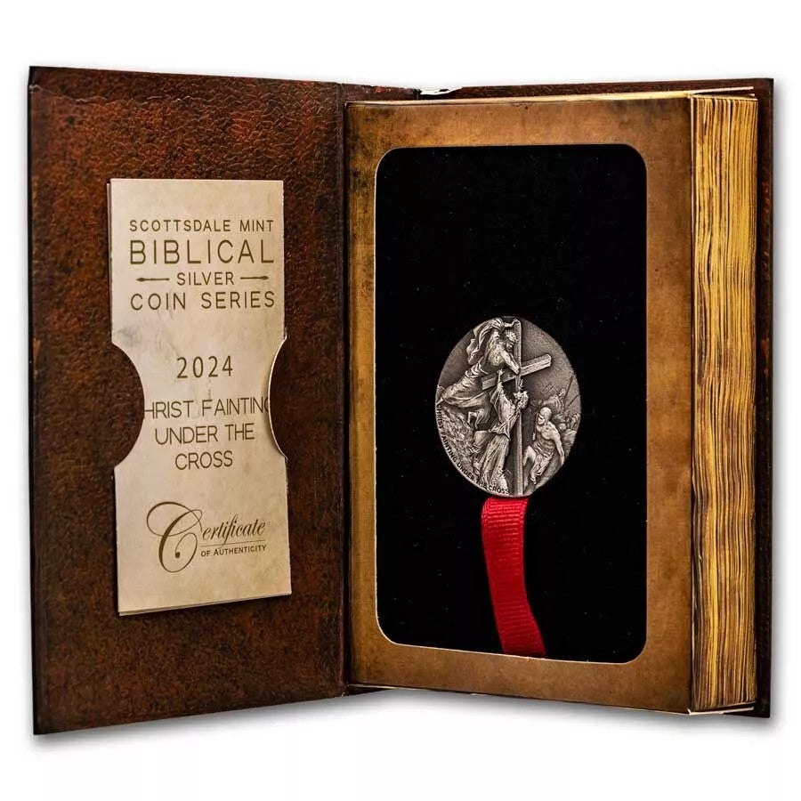 2024 Christ Fainting 2 oz .999 Silver Coin