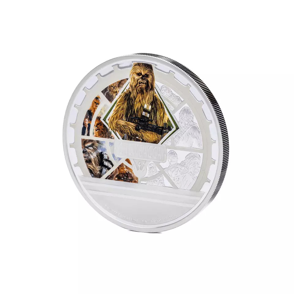 2024 Star Wars Chewbacca 3 oz .999 Silver Coin