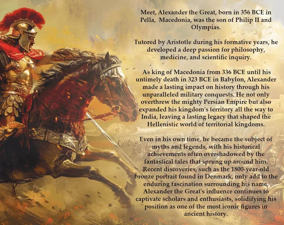 2023 Legendary Warriors Alexander the Great Colorized 1oz .999 Silver