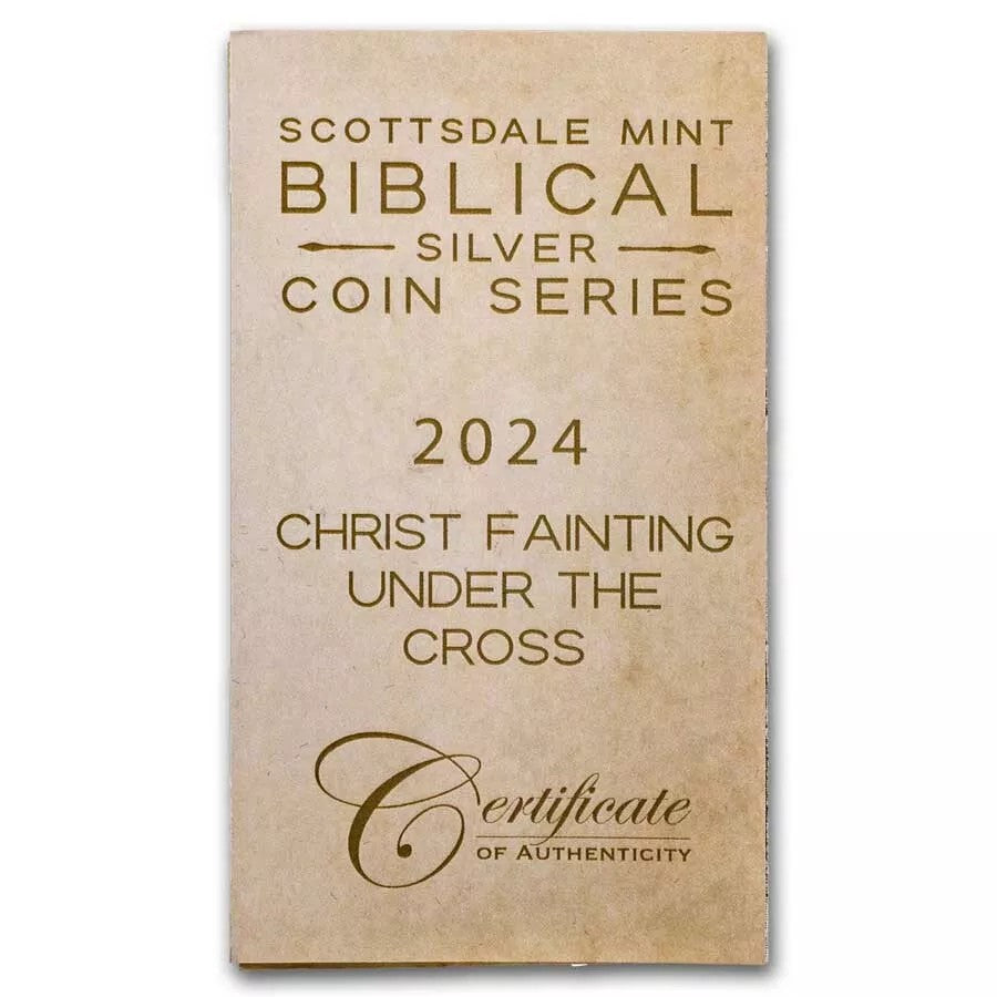 2024 Christ Fainting 2 oz .999 Silver Coin