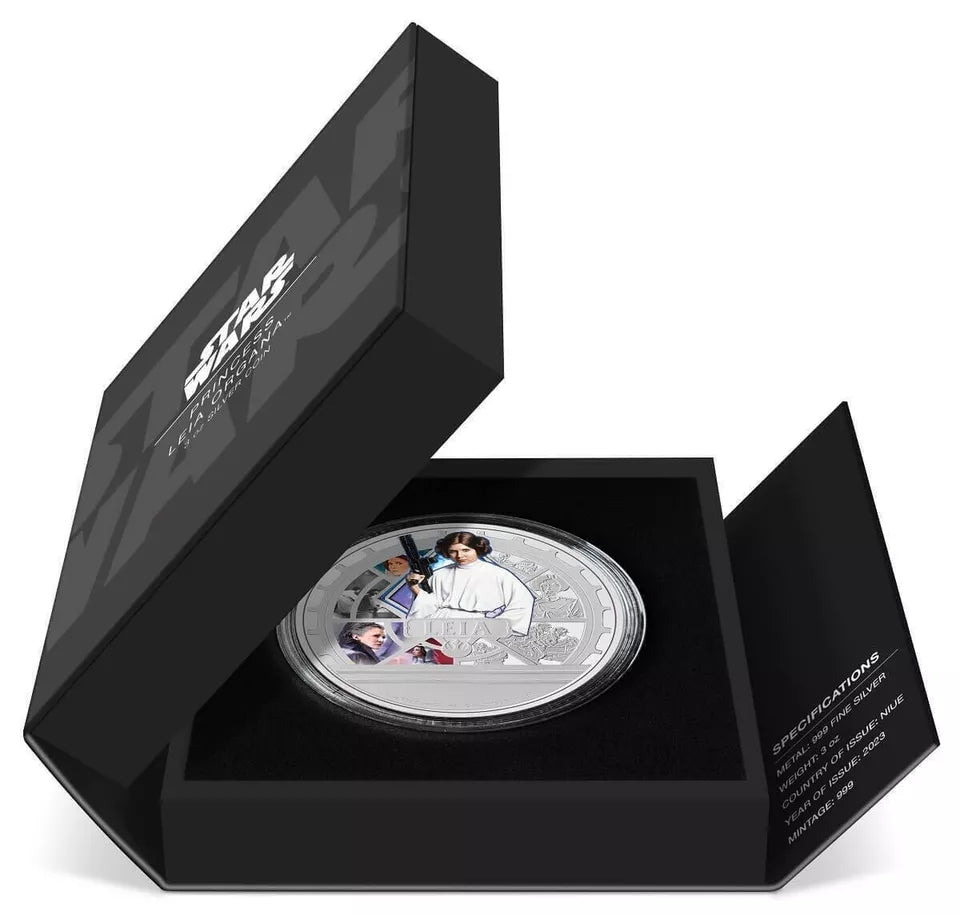 2023 Star Wars Princess Leia 3 oz .999 Silver Coin