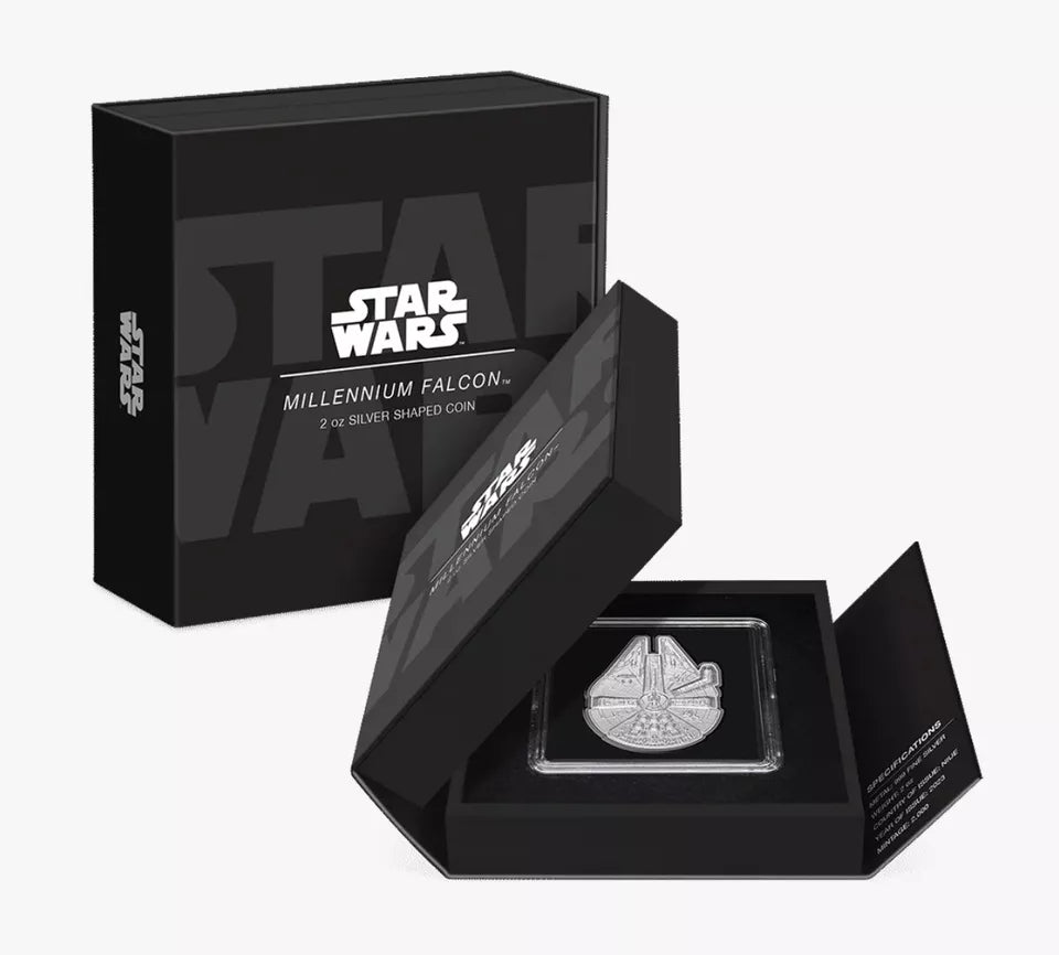 2023 Star Wars Millennium Falcon 2 oz .999 Silver Coin