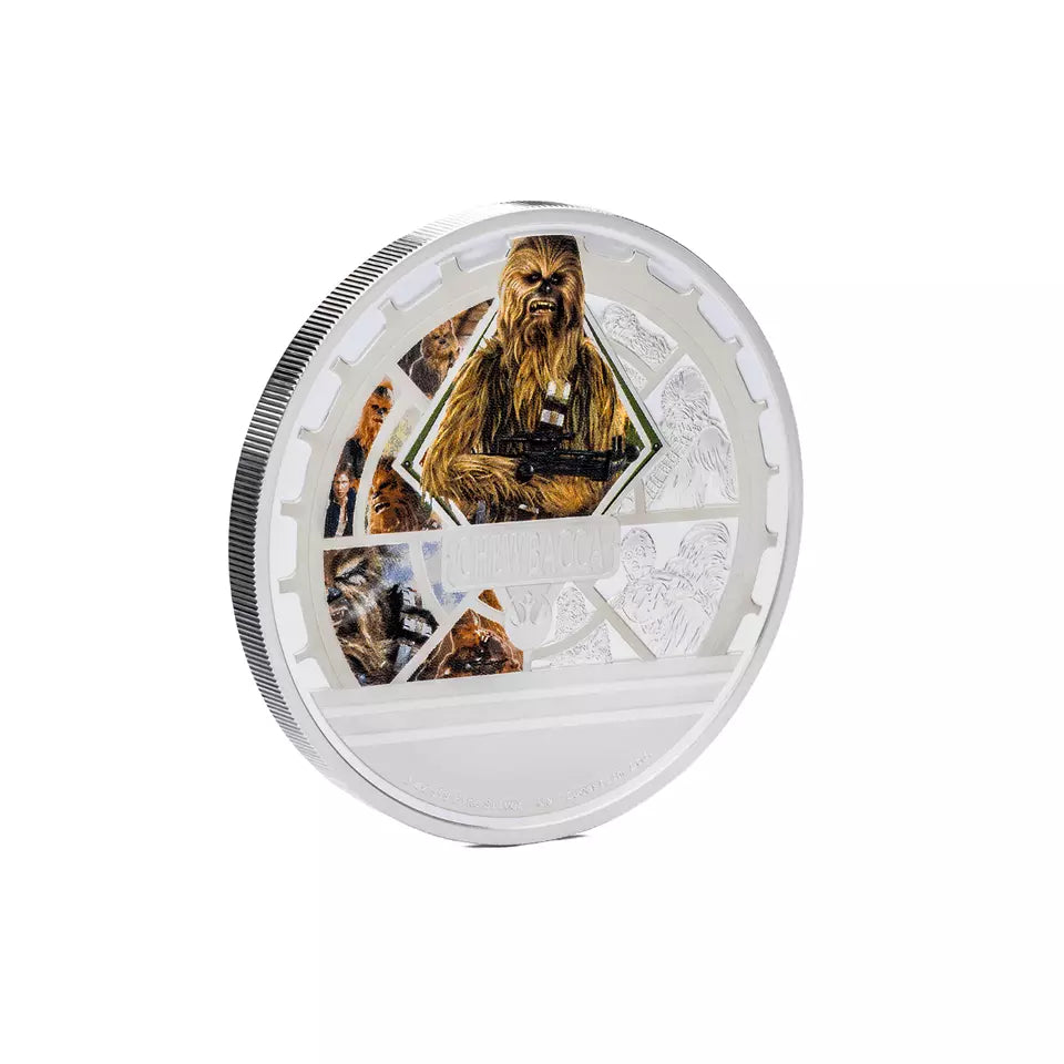 2024 Star Wars Chewbacca 3 oz .999 Silver Coin