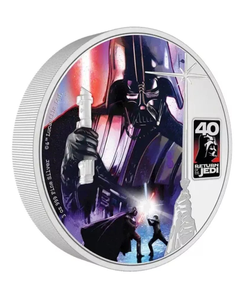 2023 Star Wars Return of the Jedi 40th Anniversary 3 oz .999 Silver Coin