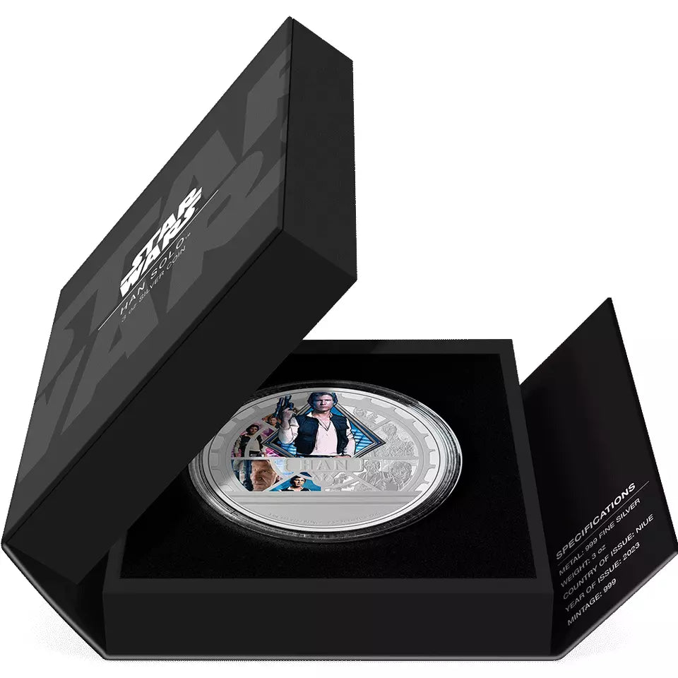 2023 Star Wars Han Solo 3 oz .999 Silver Coin