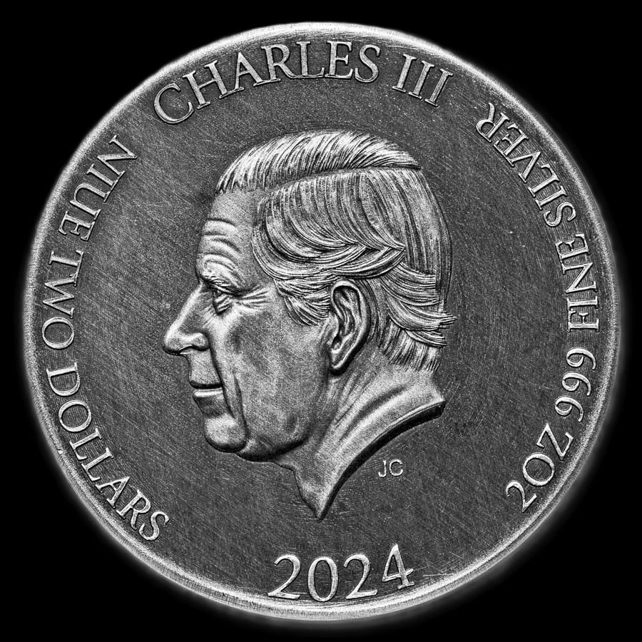 2024 Christ Fainting 2 oz .999 Silver Coin