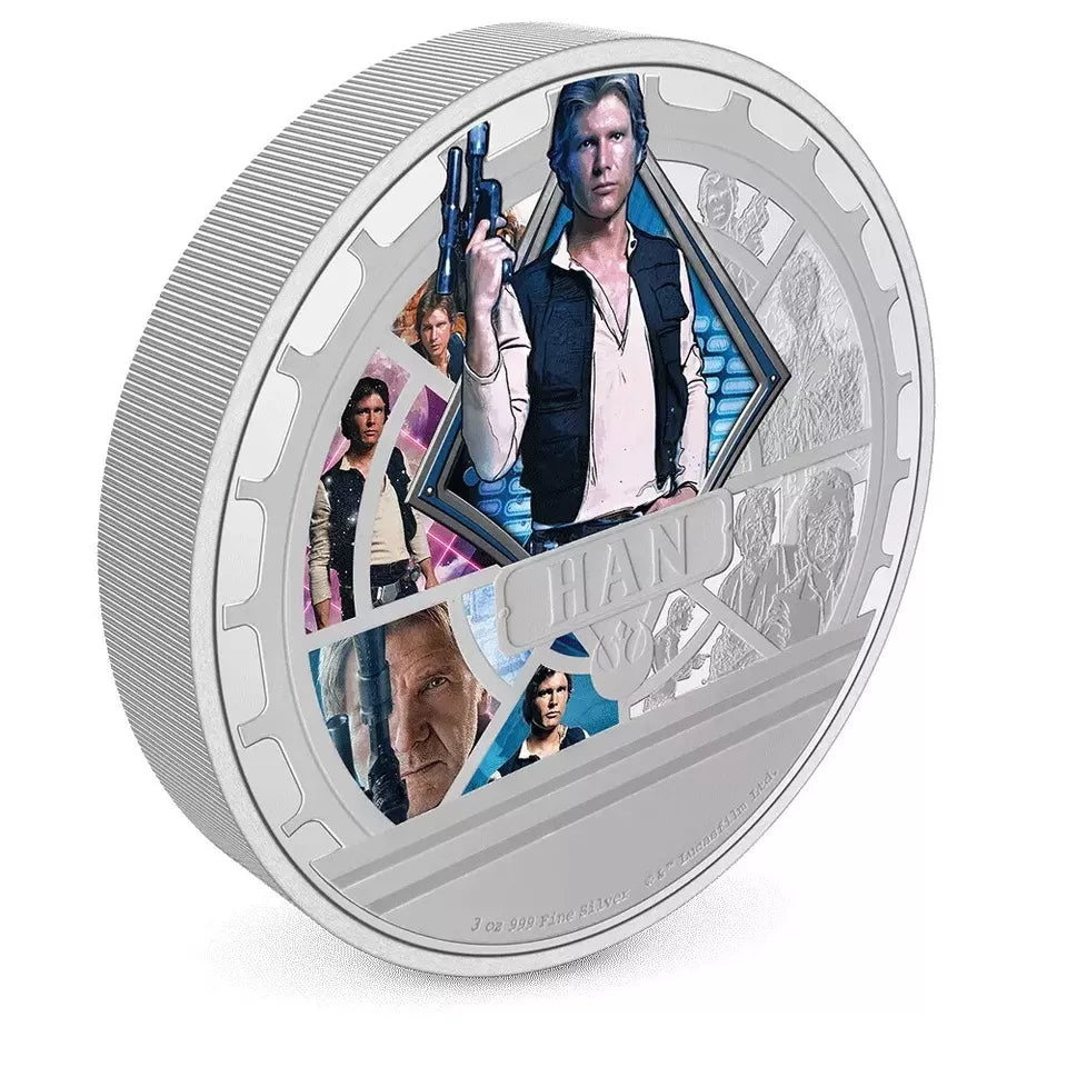 2023 Star Wars Han Solo 3 oz .999 Silver Coin