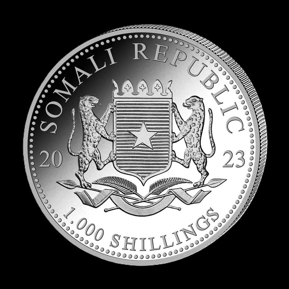 2023 African Wildlife Elephant 10 oz .999 Silver Coin