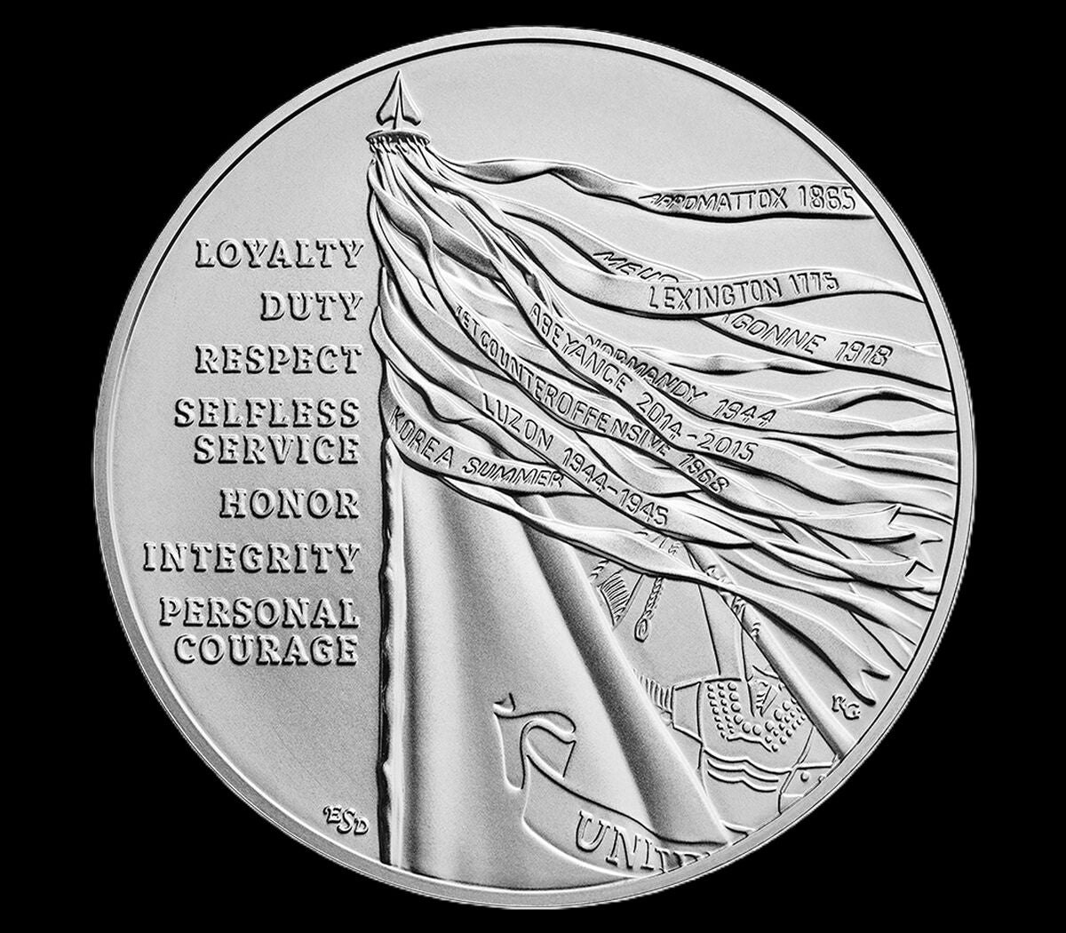 2024 US Army 1 oz .999 Silver Coin