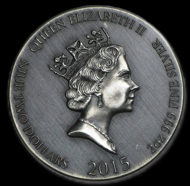 2015 Ragnar Viking Series 2 oz .999 Silver Coin