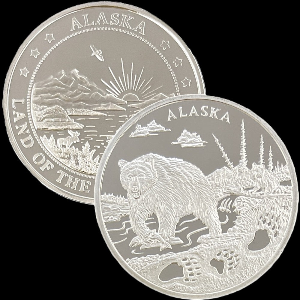 2024 Alaska Bear Tracks 1 oz .999 Silver Coin