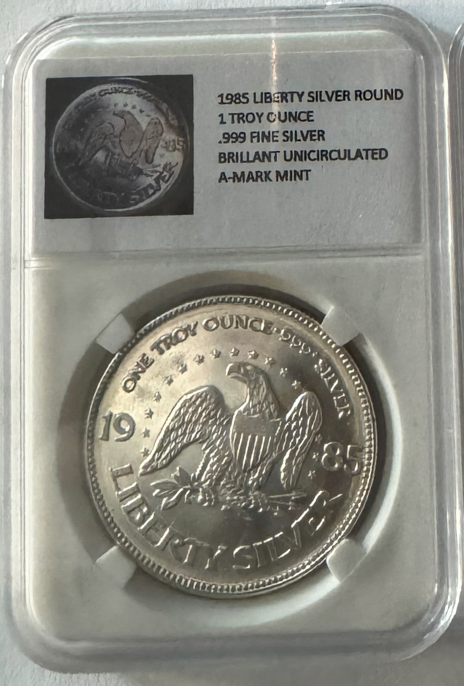 1985 Liberty Eagle 1 oz .999 Silver Coin