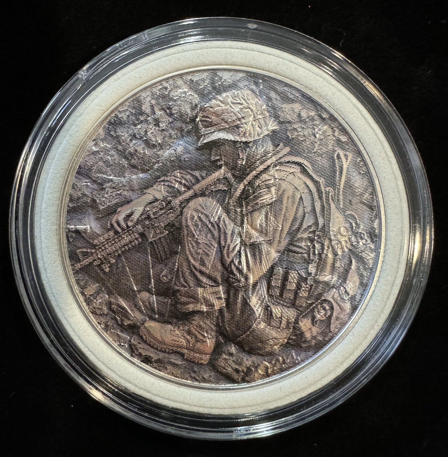 2024 American Eagle Lady Liberty Soldier Sitting 1oz .999 Silver Coin