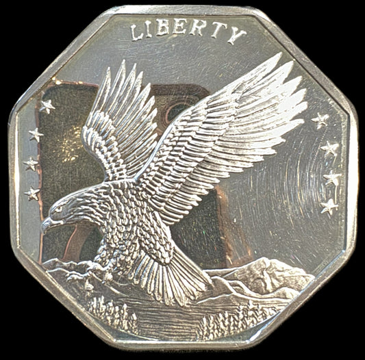 Liberty American Silver Eagle 10 oz .999 Silver Octagon