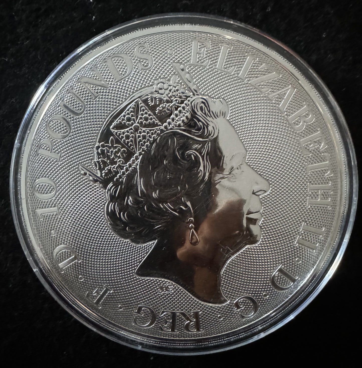 2018 British Valiant 10 oz .9999 Silver Coin
