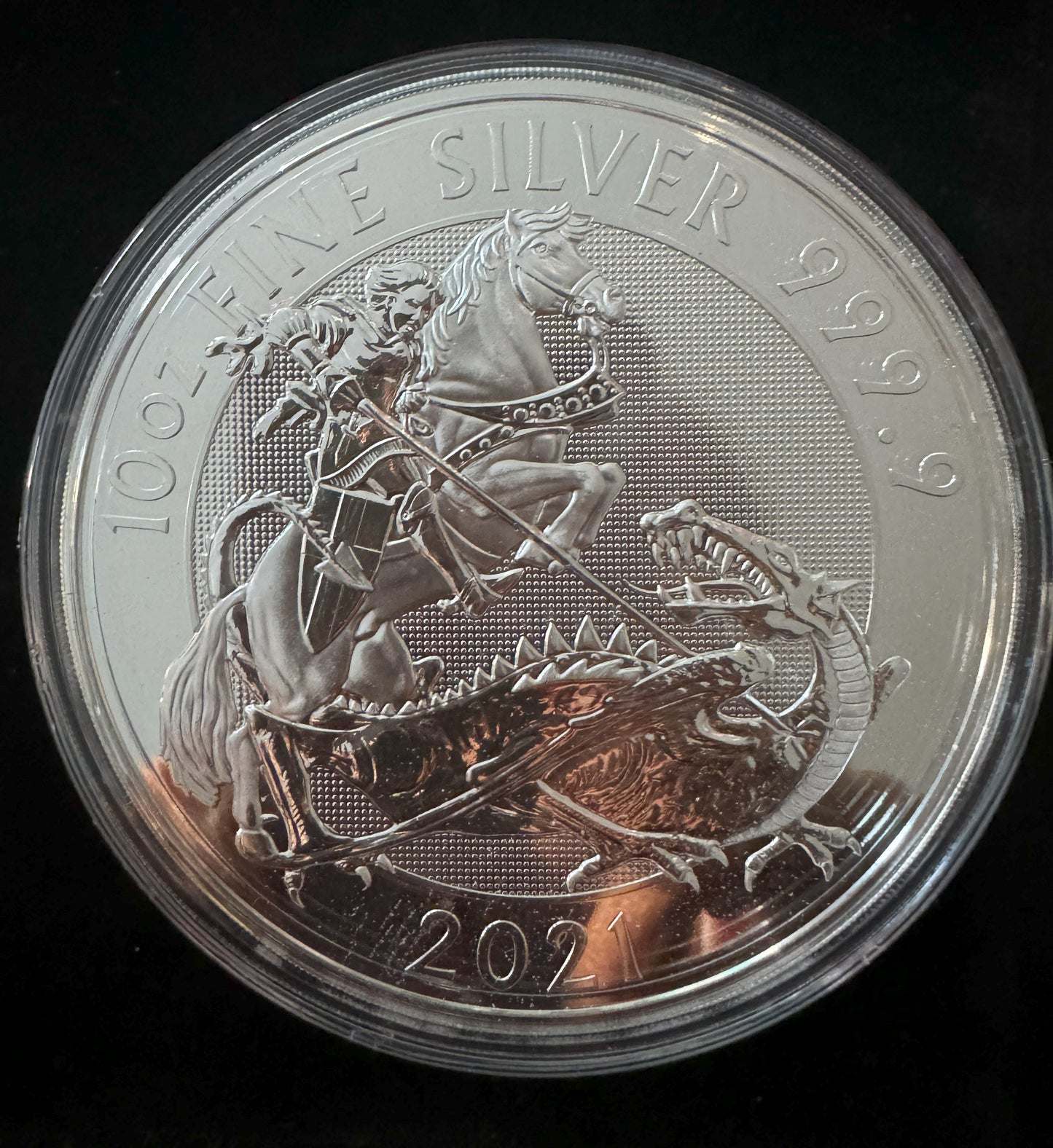 2021 British Valiant 10 oz .9999 Silver Coin