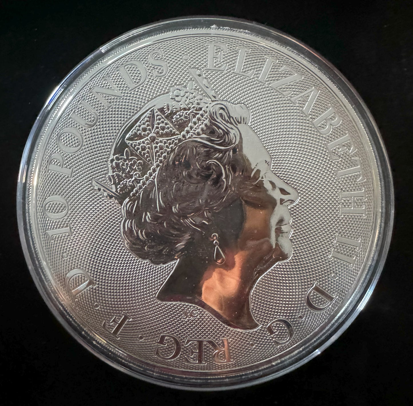 2021 British Valiant 10 oz .9999 Silver Coin