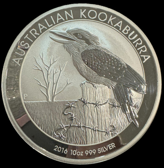 2016 Australia Kookaburra 10 oz .999 Silver Coin