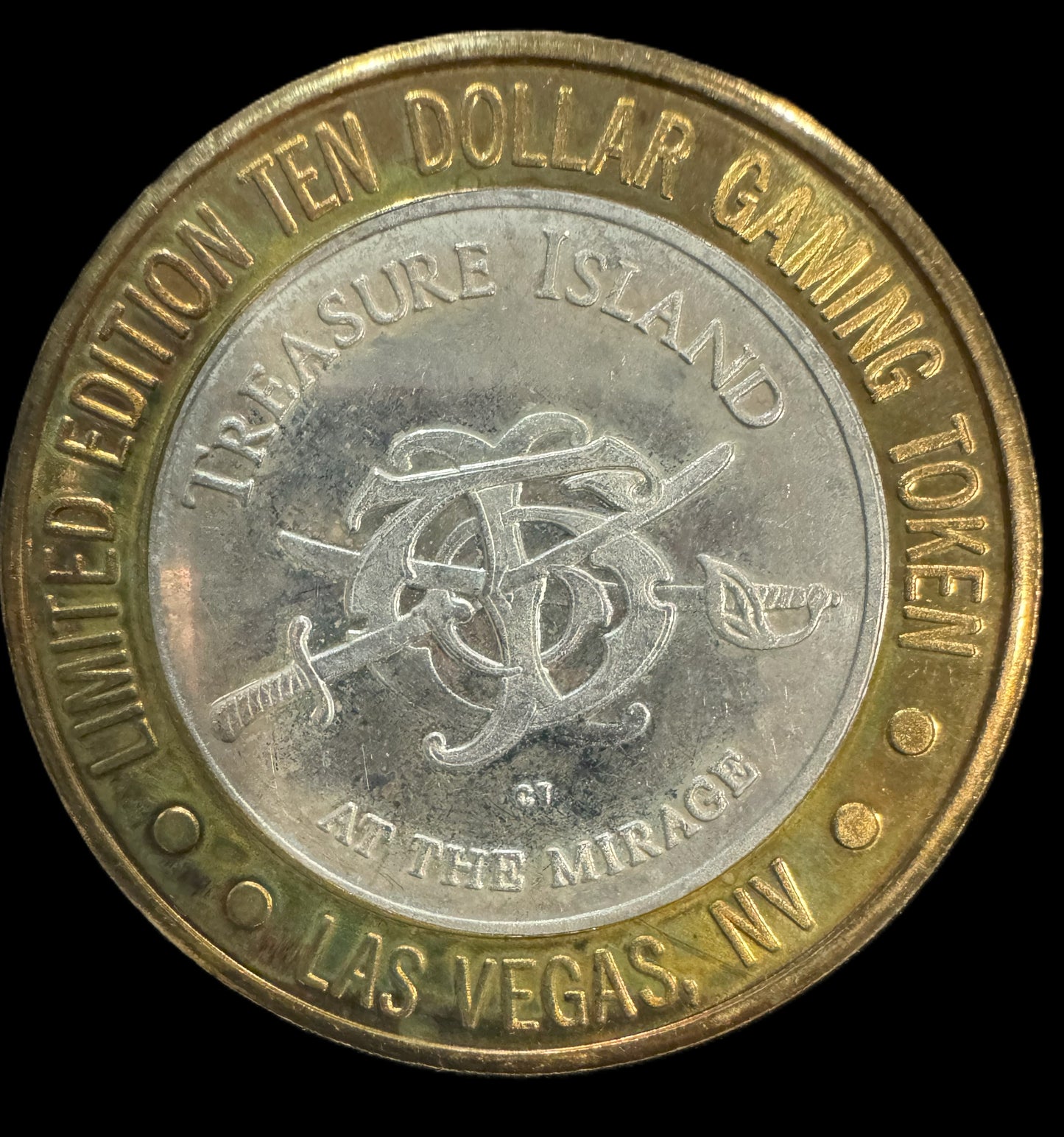 Gaming Token Las Vegas Treasure Island Casino Silver Coin