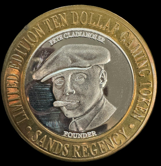 Gaming Token Reno Sands Regency Casino Silver Coin