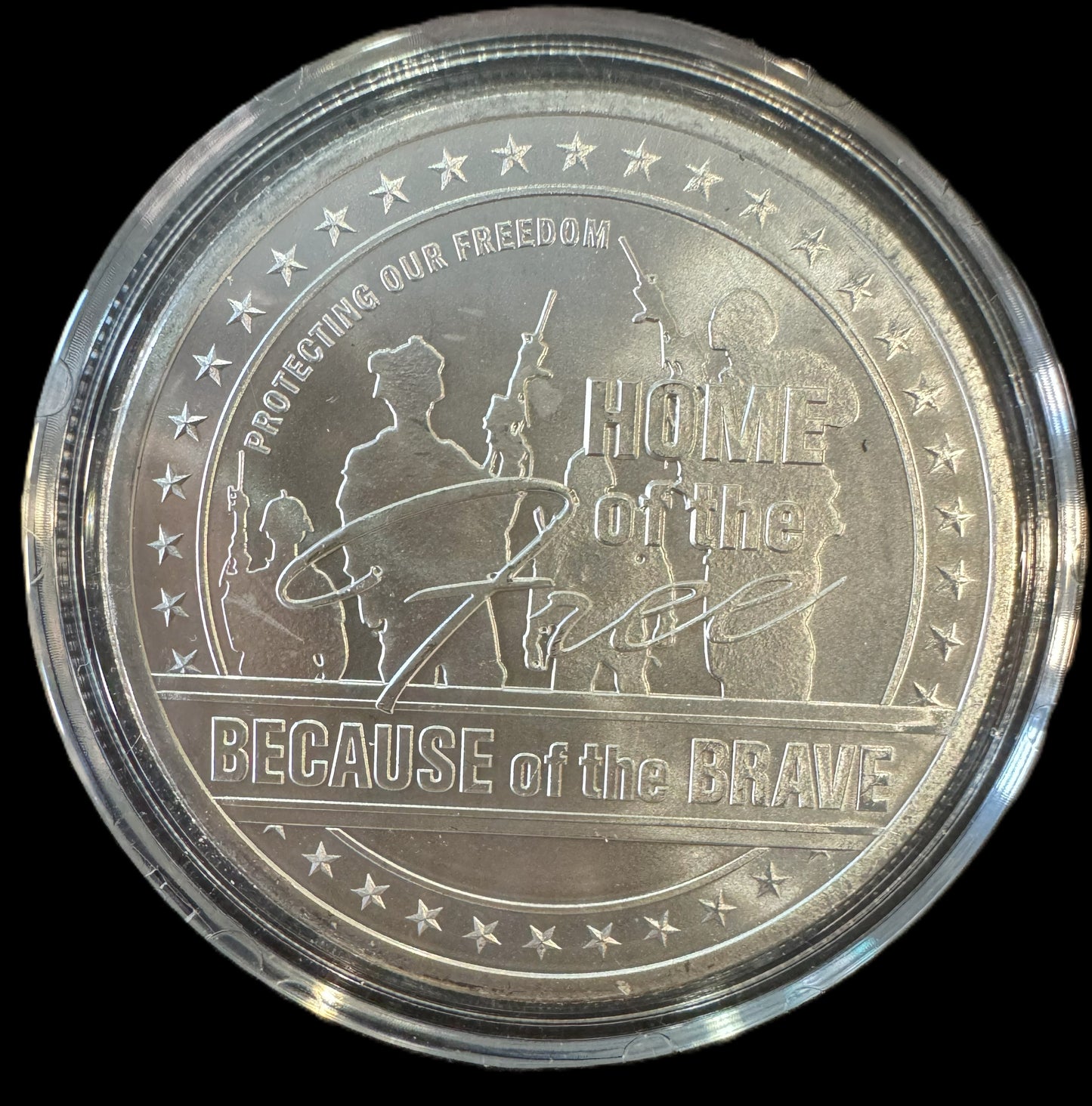 2020 Home of the Free Because Of The Brave 1 oz .999 Silver Coin