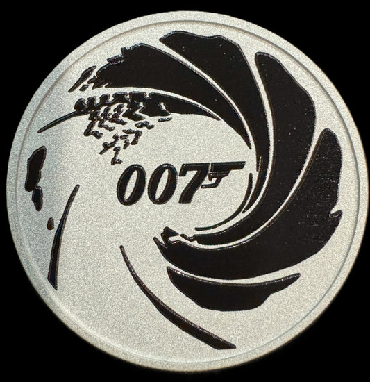 2022 James Bond Series 007 1 oz .999 Silver Coin