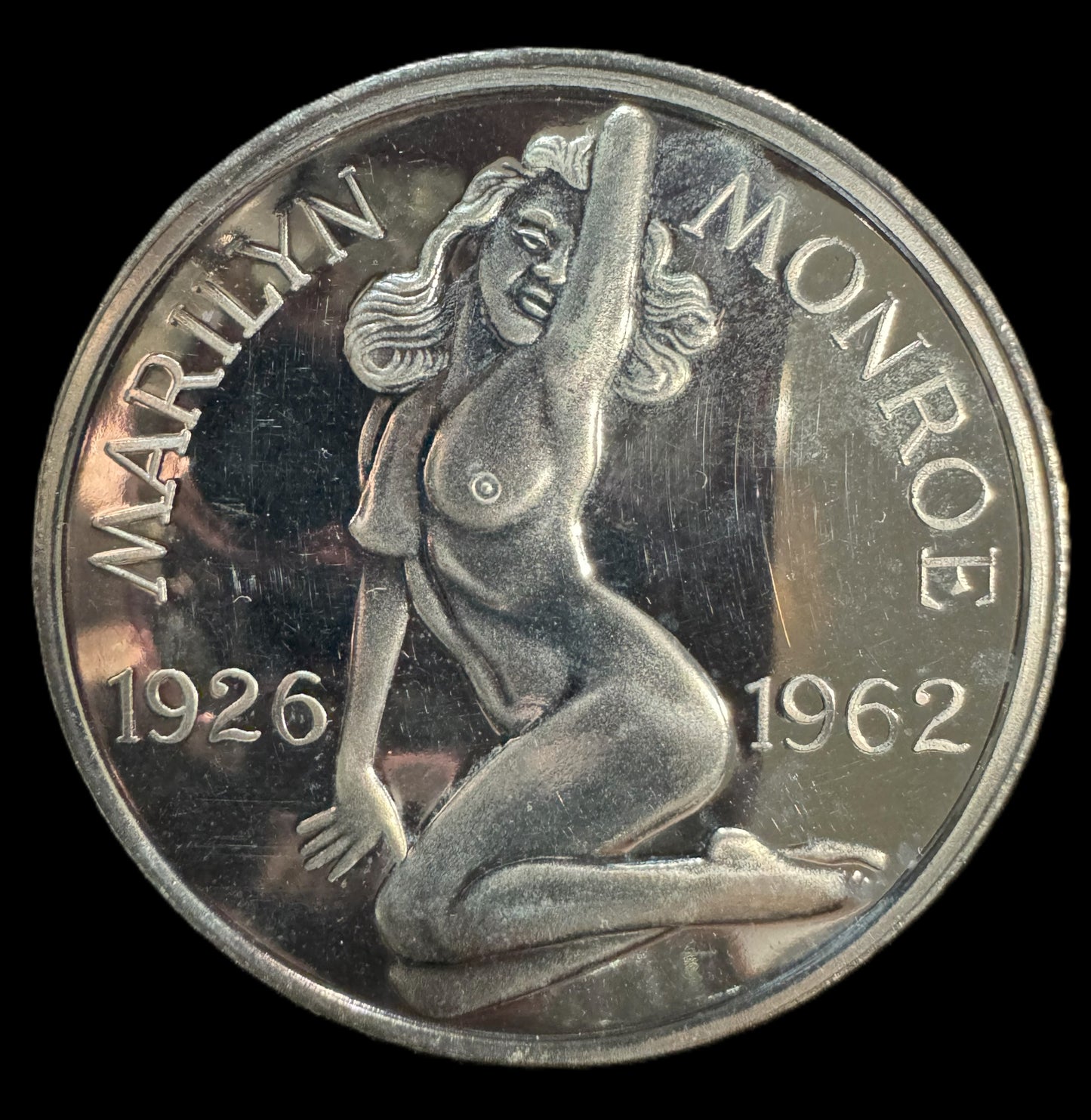 1926-1962 Marilyn Monroe Nude 1 oz .999 Silver Coin