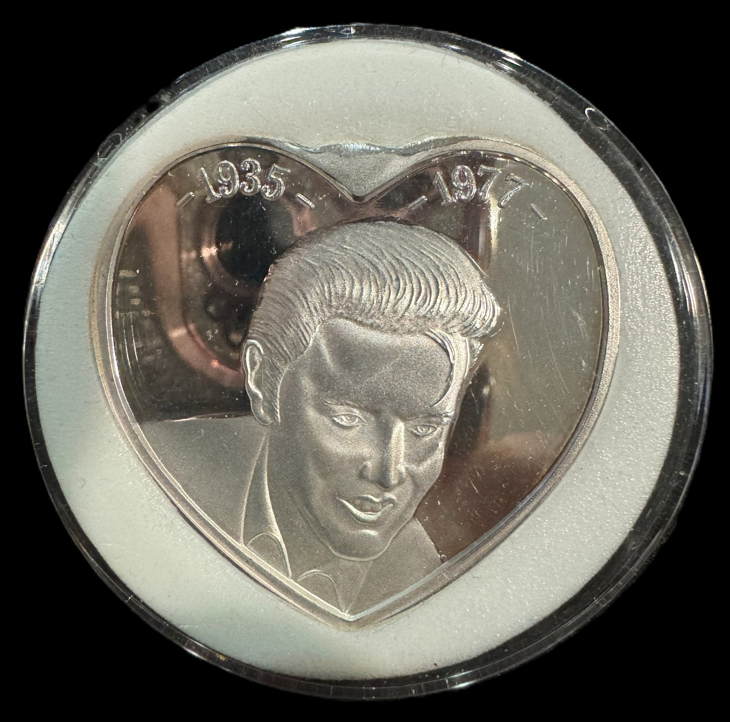 1935-1977 Elvis Presley & 1st 1993 US Stamp 1 oz .999 Silver Coin