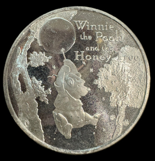 1996 Disney “Winnie The Pooh And The Honey Tree” 1 oz .999 Silver Coin
