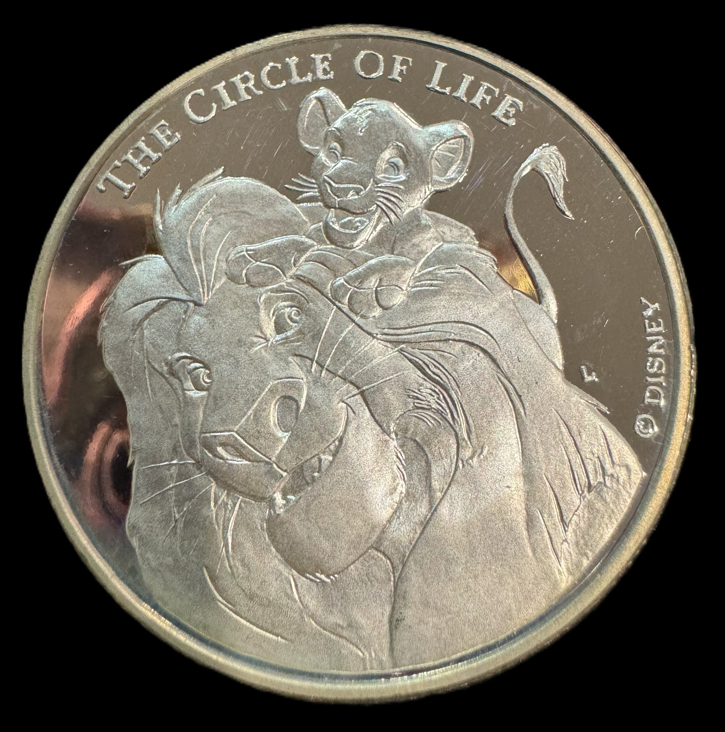 1994 Disney The Lion King 25 grams .999 Silver Coin