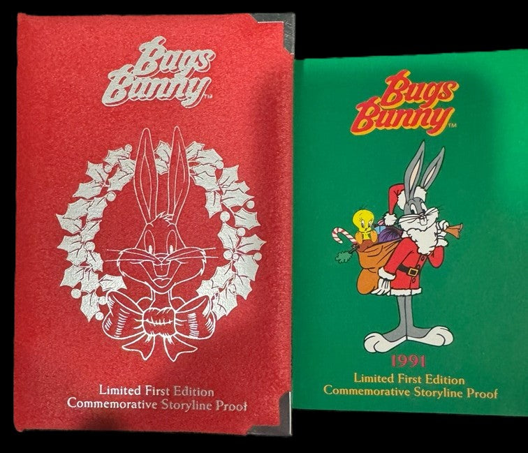 1991 Bugs Bunny Christmas Holiday Commemorative 1oz .999 Silver Coin