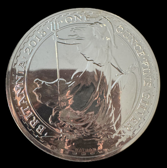 2013 Britannia 1 oz .999 Silver Coin