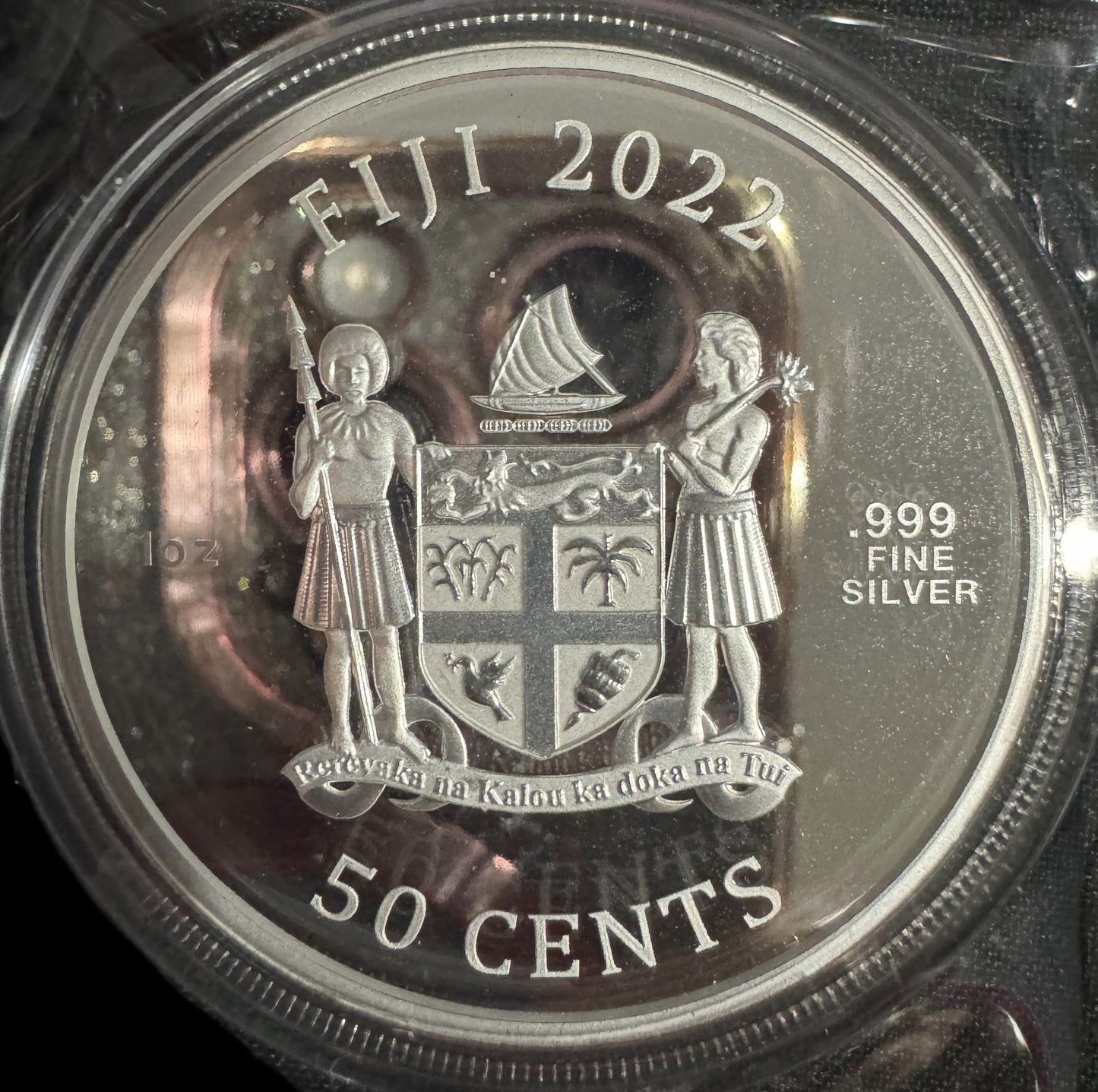 2022 Colorized Samurai 1 oz .999 Silver Coin