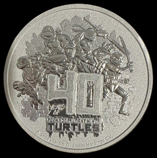 2024 Teenage Mutant Ninja Turtles 40th Anniversary 1 oz .999 Silver Coin