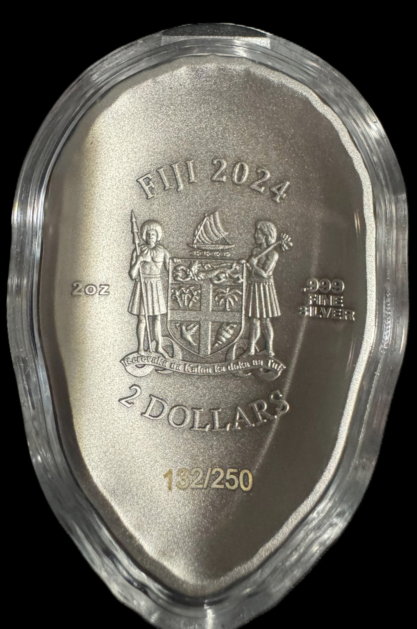 2024 Ninja Mask Shaped 2 oz .999 Silver