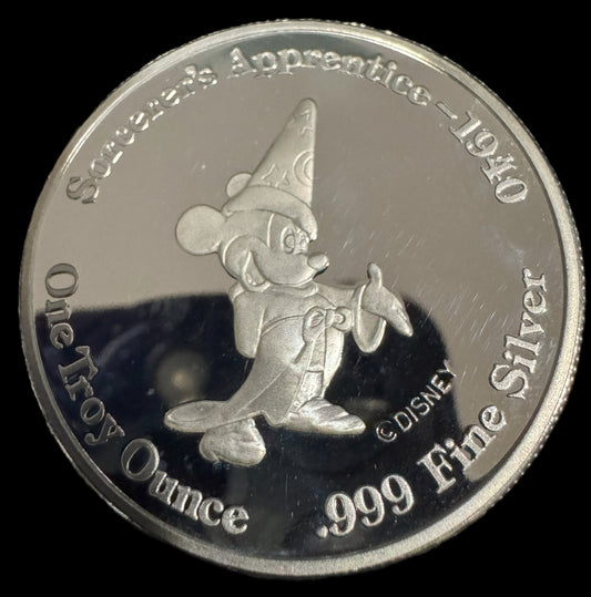 1994 Disneyana Convention 1 oz .999 Silver Coin COA #446