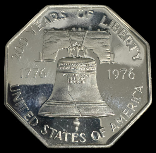 1976 Liberty Bell 1 oz .999 Silver Octagon