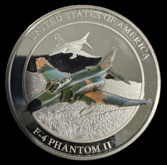F-4 Phantom 1 oz .999 Silver Coin
