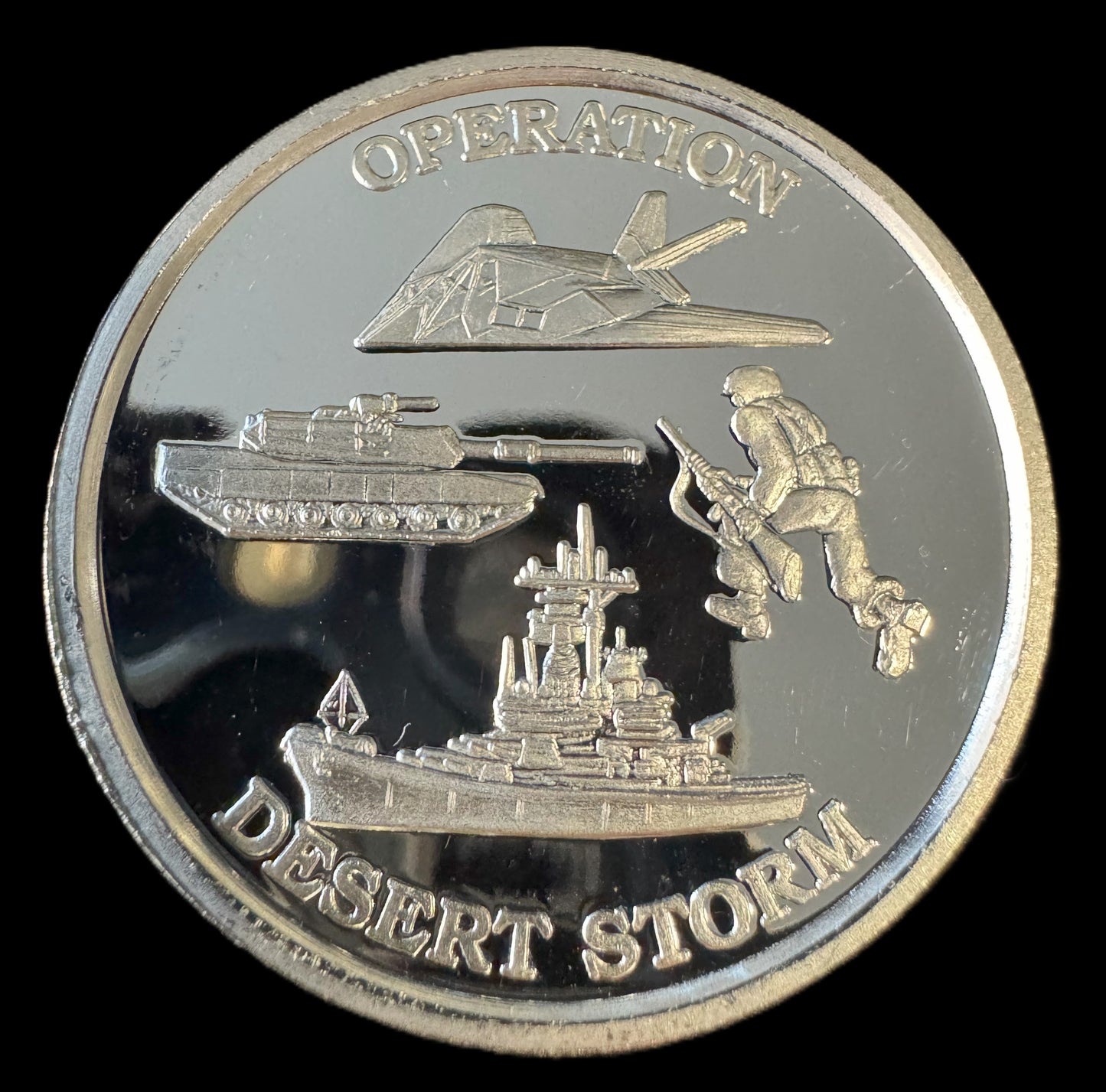 Operation Desert Storm 1 oz .999 Silver Coin