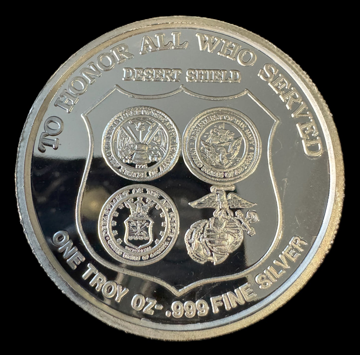 Operation Desert Storm 1 oz .999 Silver Coin