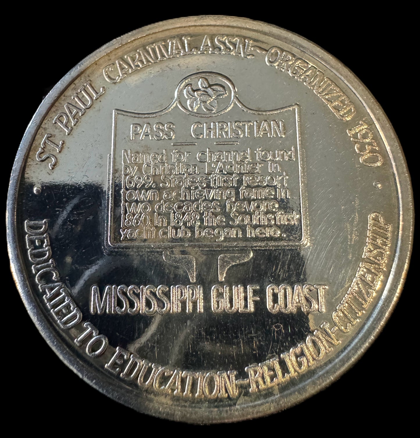 1993 Mardi Gras 1 oz .999 Silver Coin