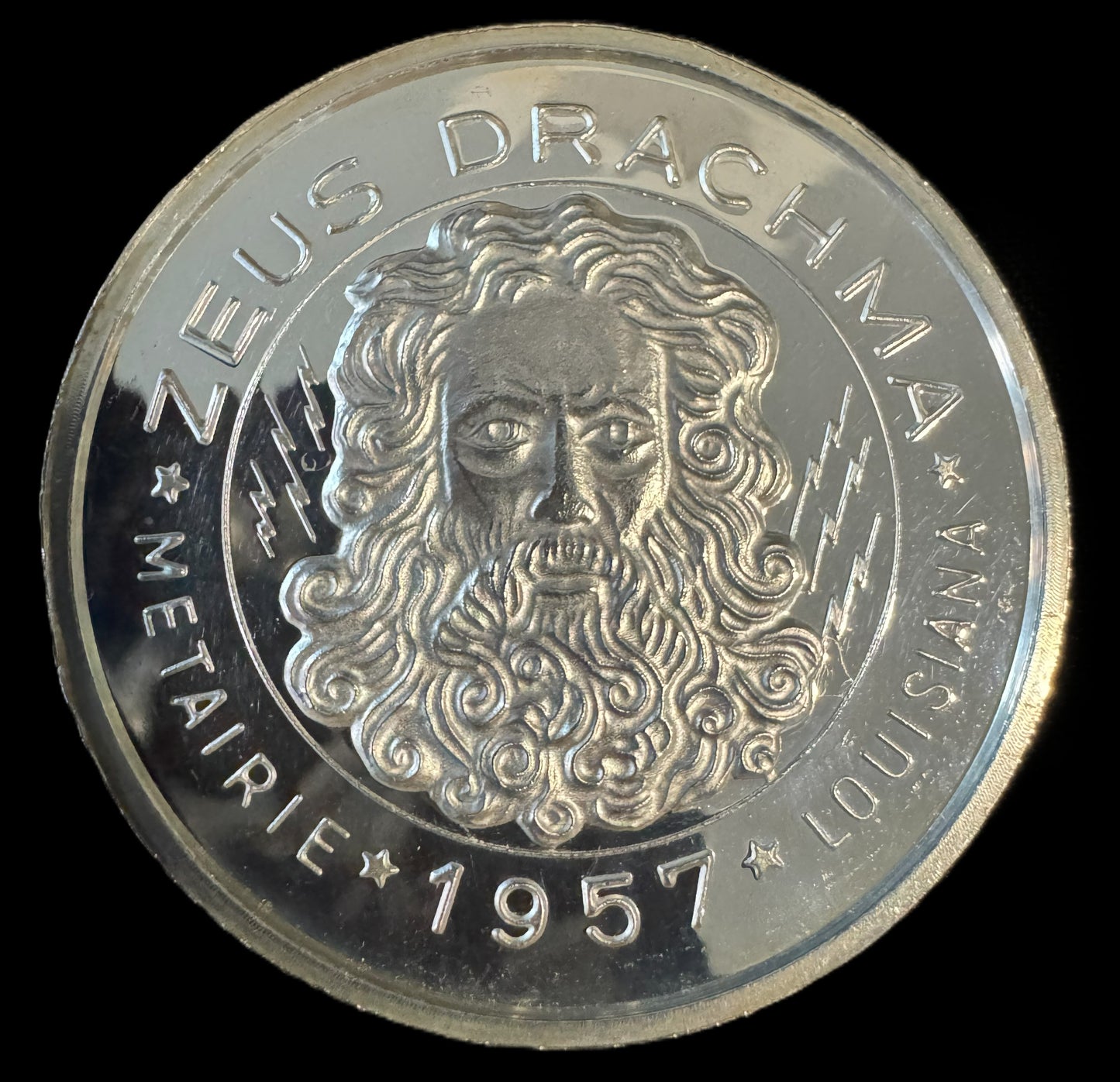 1979 Zeus Drachma The Good The Bad The Ugly 1 oz .999 Silver Coin