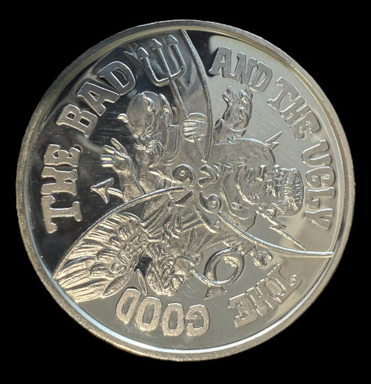 1979 Zeus Drachma The Good The Bad The Ugly 1 oz .999 Silver Coin