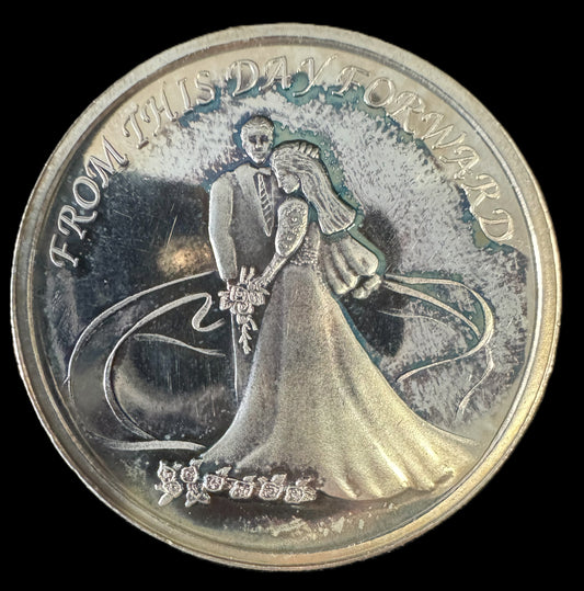 2003 Wedding Marriage 1 oz .999 Silver Coin