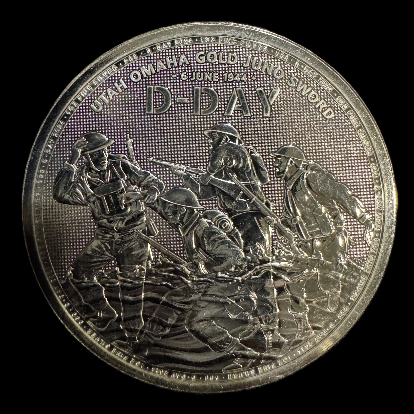 1944 June 6th D-Day 1 oz .999 Silver Coin