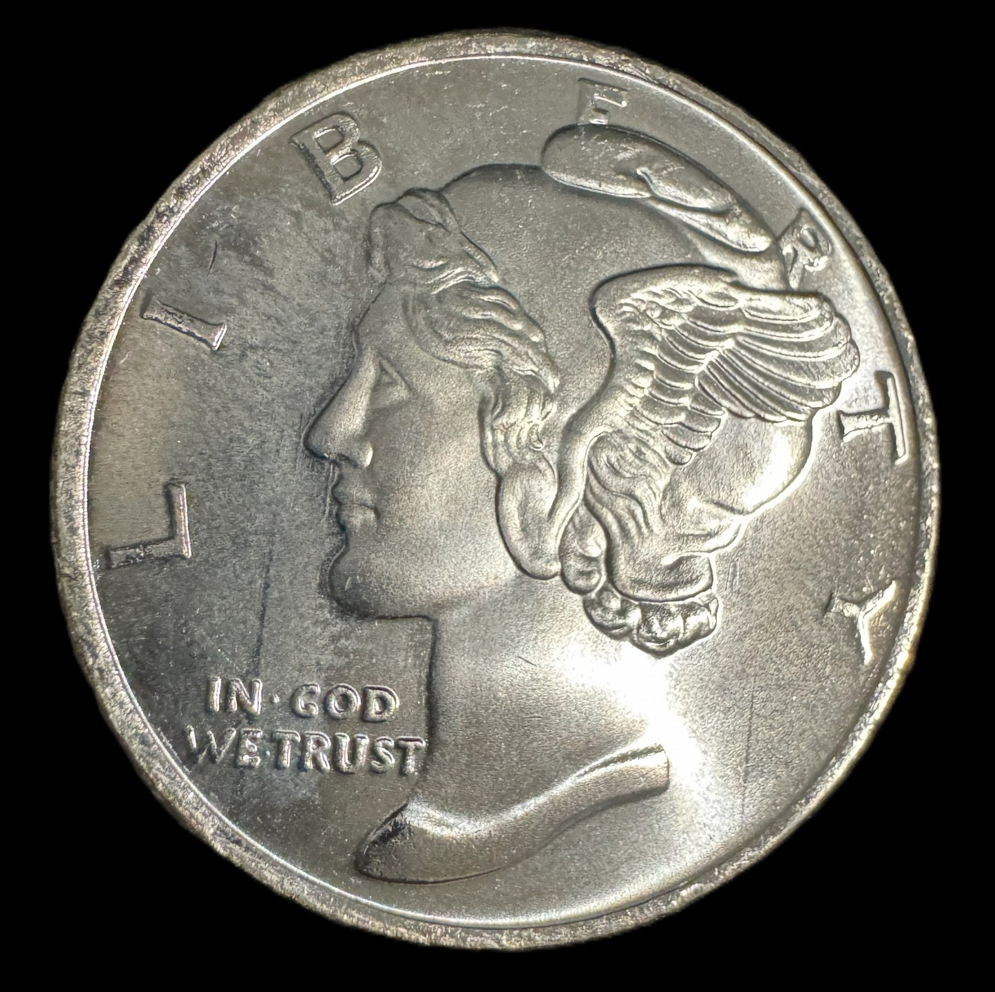 Liberty Mercury Dime 1 oz .999 Silver Coin