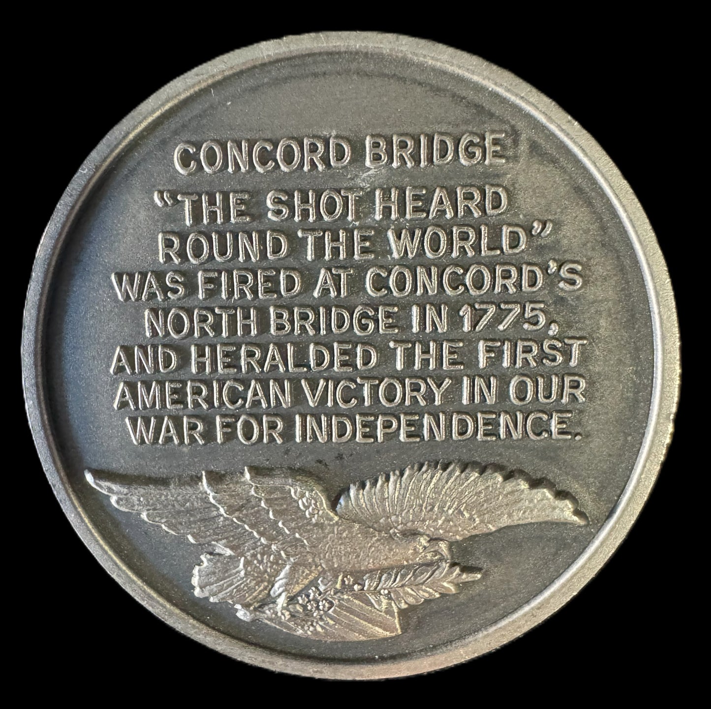 1775 Battle Of Concord Bridge 1.28 oz .999 Silver Coin