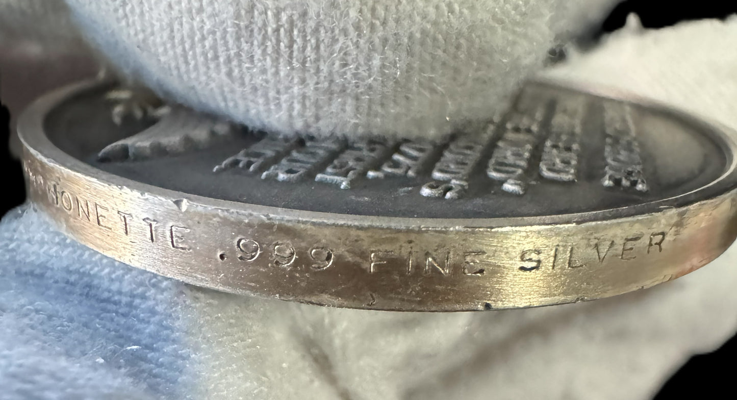 1775 Battle Of Concord Bridge 1.28 oz .999 Silver Coin