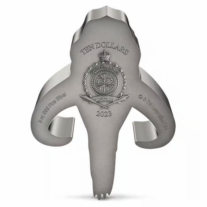 2023 Star Wars Mandalorian Mythosaur 5 oz .999 Silver Piece